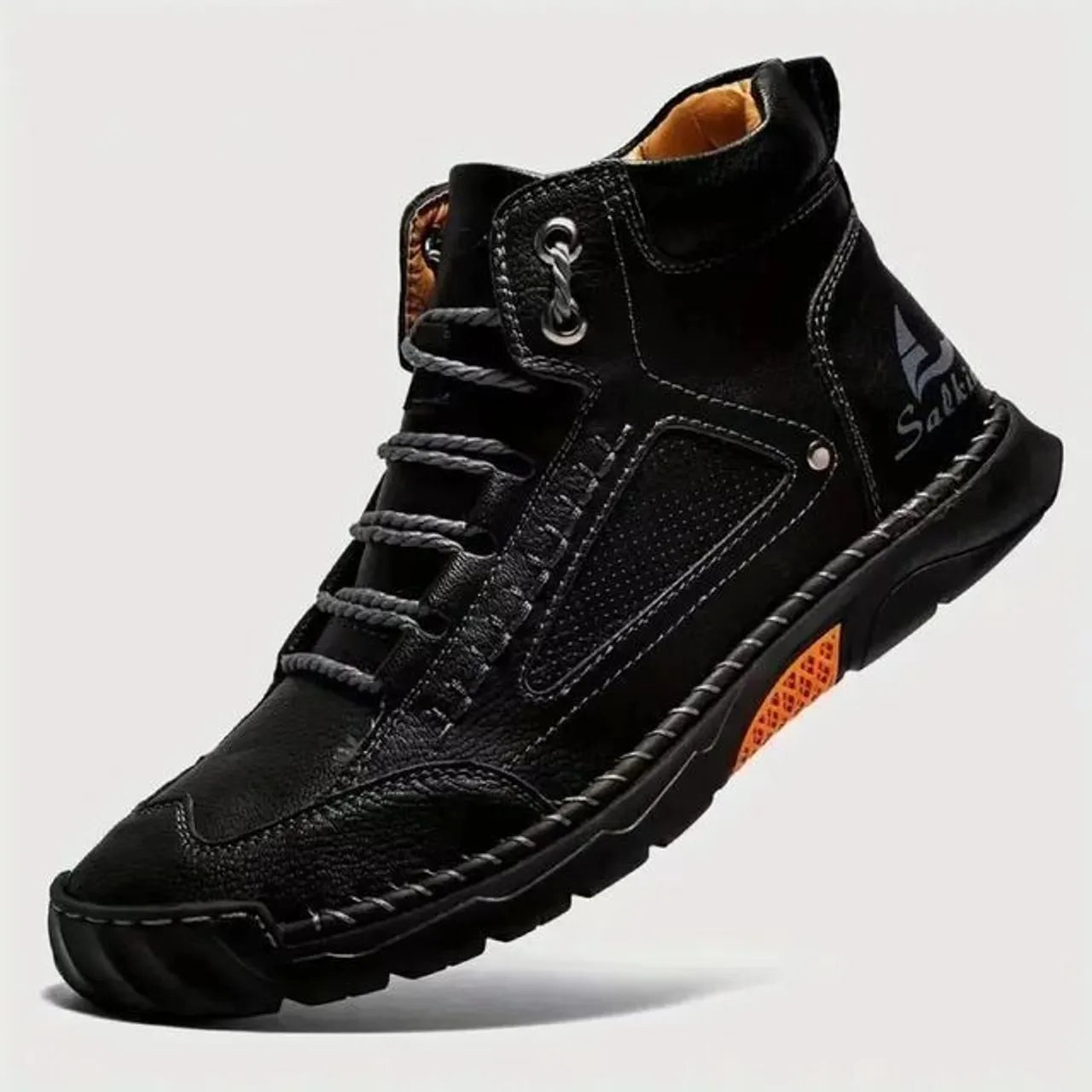 Men’s Waterproof Leather Boots with Arch Support