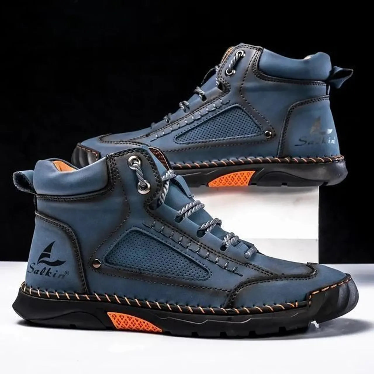 Men’s Waterproof Leather Boots with Arch Support