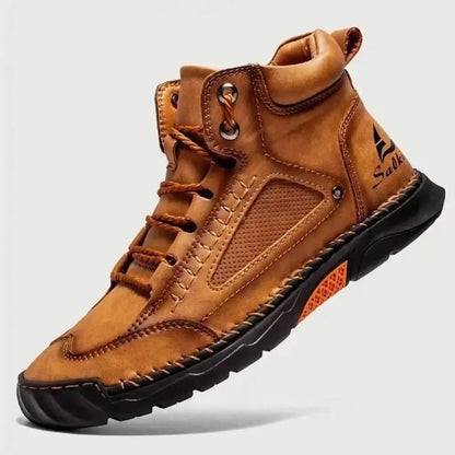 Men’s Waterproof Leather Boots with Arch Support